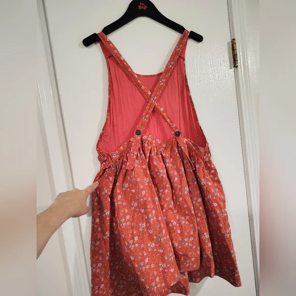Free People Petunia Mini Dress Women's Medium Poppy Combo Bohemian Scandigirl - Picture 6 of 12